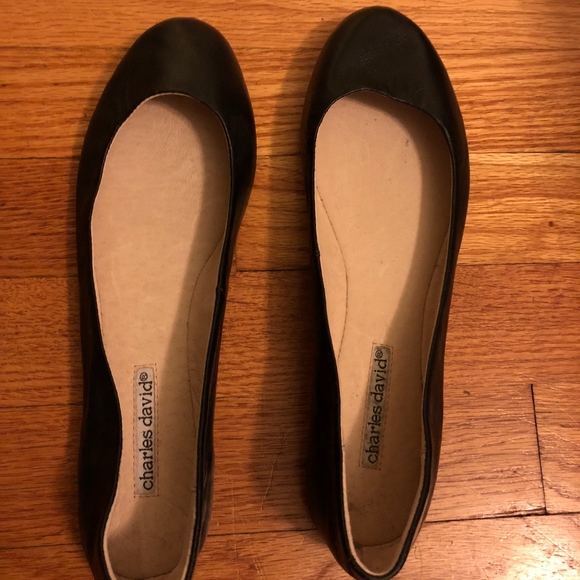Charles David Shoes - Black leather Charles David Ballet Flats- unused